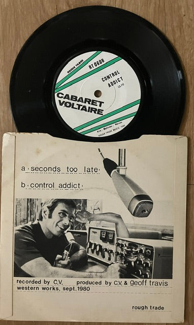 CABARET VOLTAIRE Seconds Too Late 7'' 45 1980 UK Rough Trade