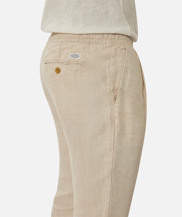 INDUSTRIE - The Capri Linen Pant - YD WHEAT