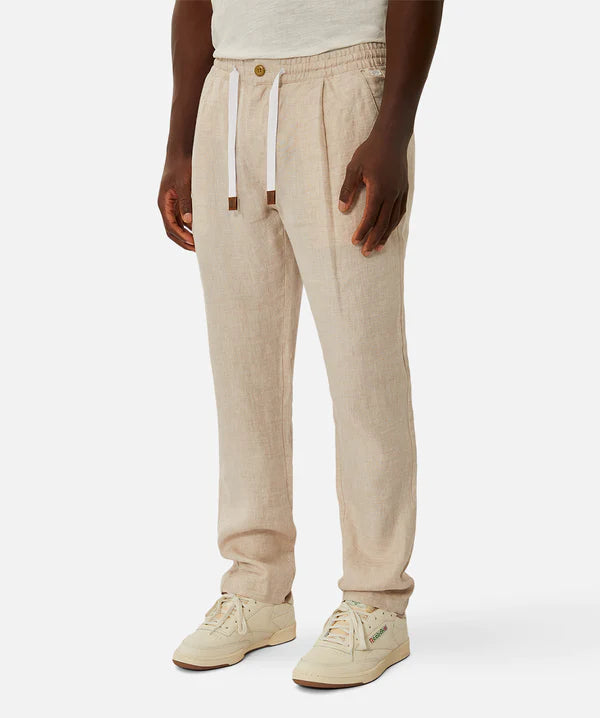 INDUSTRIE - The Capri Linen Pant - YD WHEAT