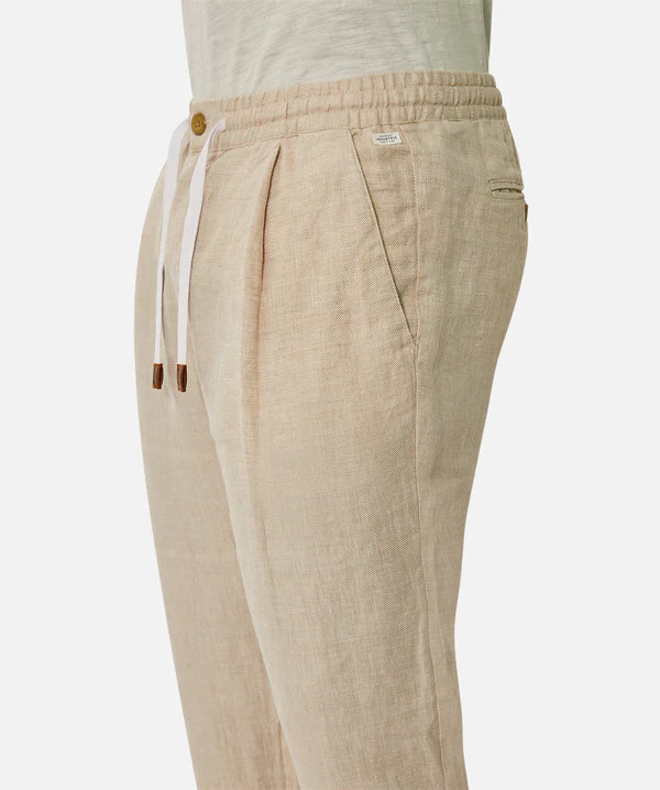 INDUSTRIE - The Capri Linen Pant - YD WHEAT