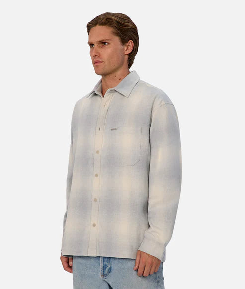 INDUSTRIE - The Highland L/S Shirt - Grey Combo