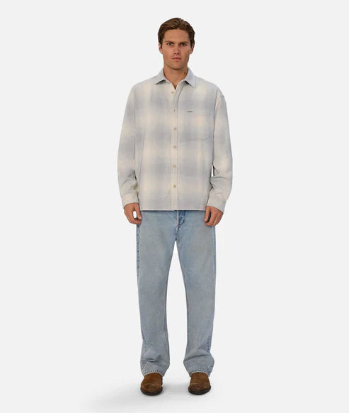 INDUSTRIE - The Highland L/S Shirt - Grey Combo