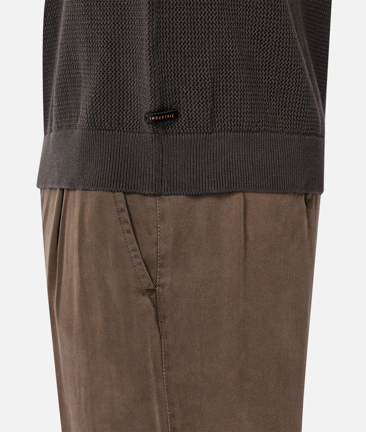 INDUSTRIE - The Nanterrie Crew Neck Knit - Onyx