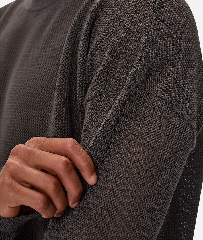 INDUSTRIE - The Nanterrie Crew Neck Knit - Onyx