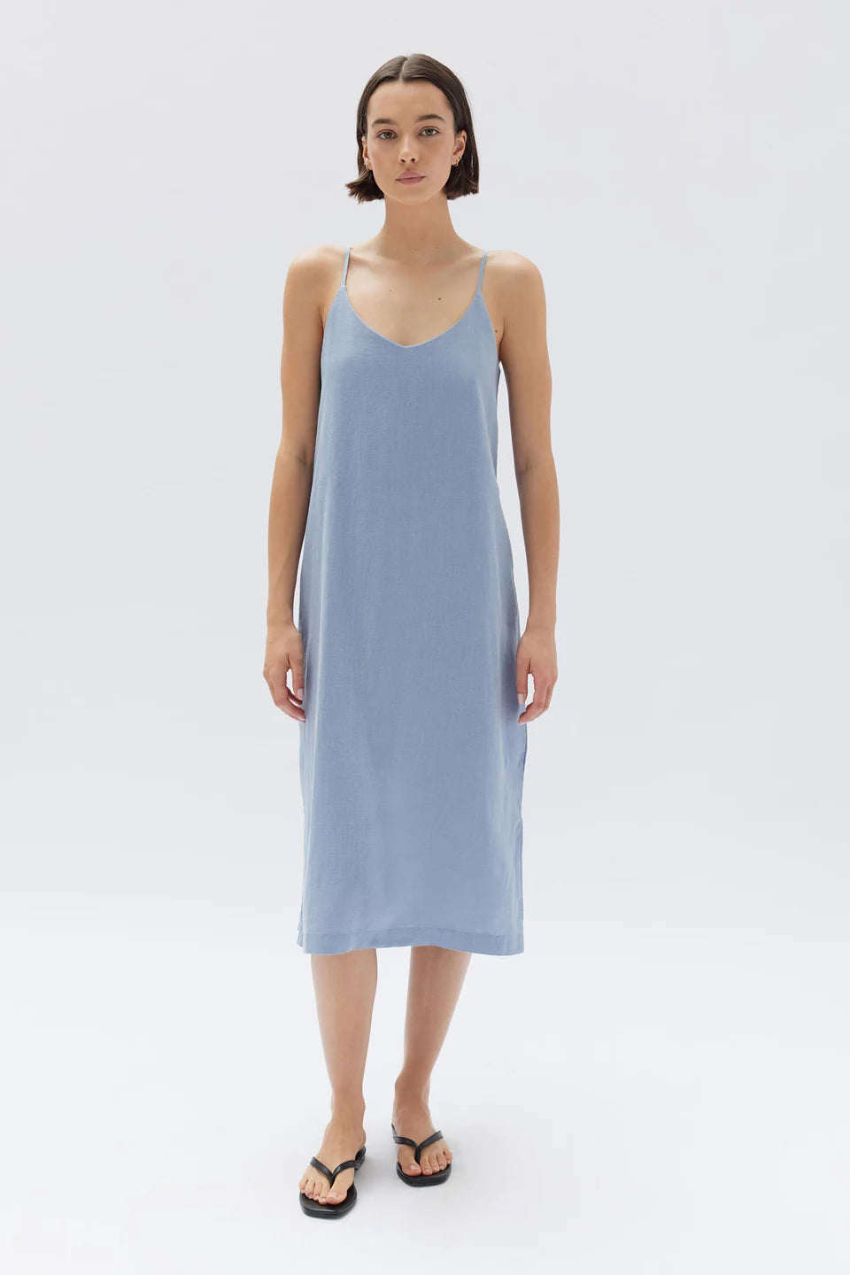 ASSEMBLY LABEL - Linen Slip Dress - Glacial