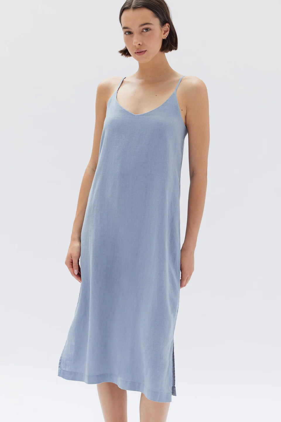 ASSEMBLY LABEL - Linen Slip Dress - Glacial