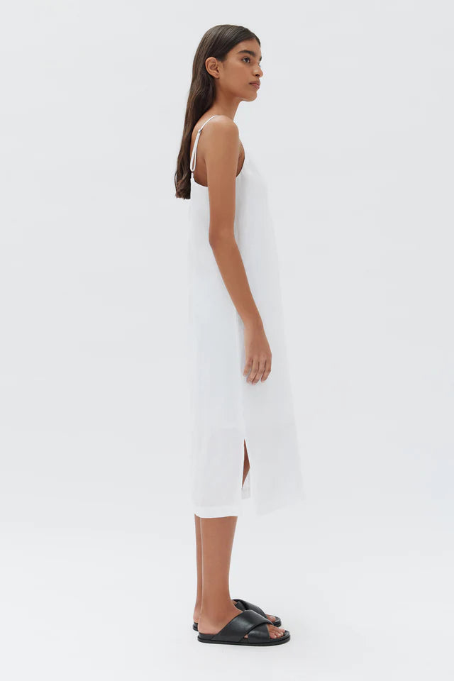ASSEMBLY LABEL - Linen Slip Dress - White