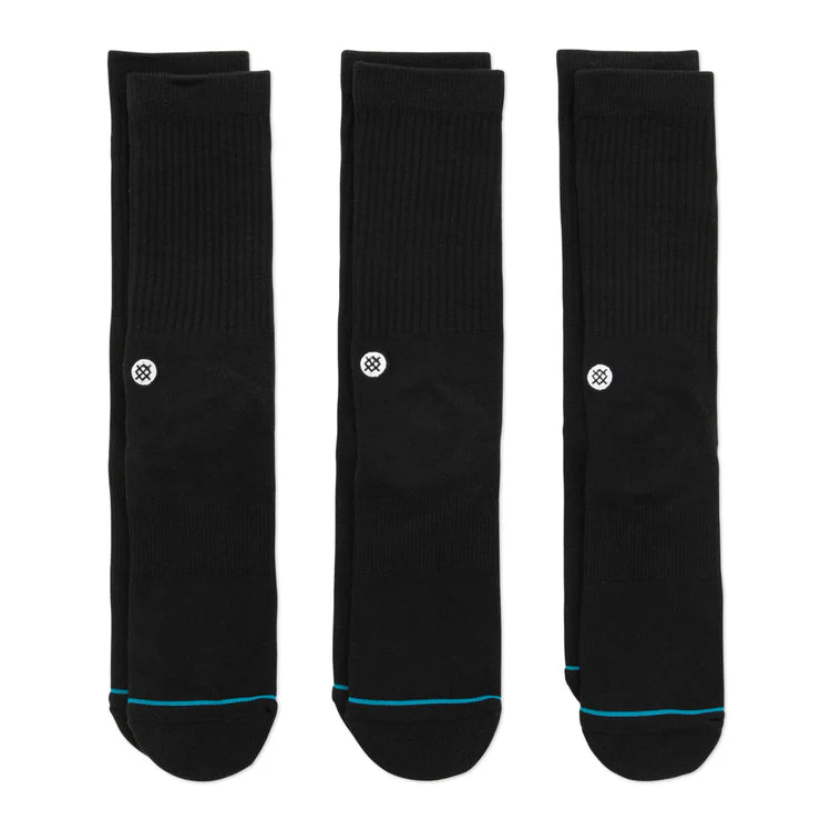 STANCE - ICON 3 PACK - BLACK