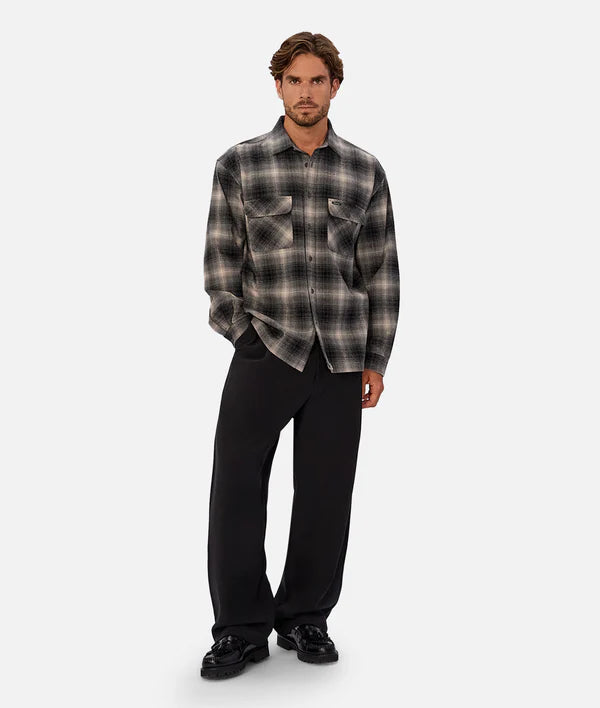 INDUSTRIE - The Alhambra L/S Shirt - Olive Combo
