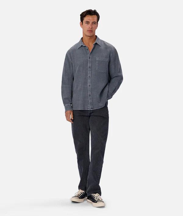 INDUSTRIE - The Lisbon Long Sleeve Shirt - Blue Steel