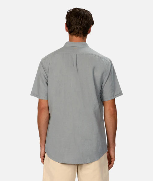 INDUSTRIE - The Tennyson Linen Blend S/S Shirt - ADRIACTIC