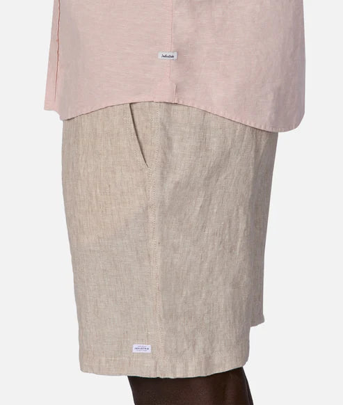 INDUSTRIE - The Tennyson Linen Blend S/S Shirt - Lt PINK