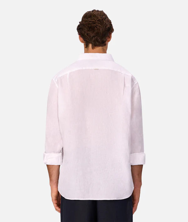 INDUSTRIE - The St Martins Long Sleeve Linen Shirt - Winter White
