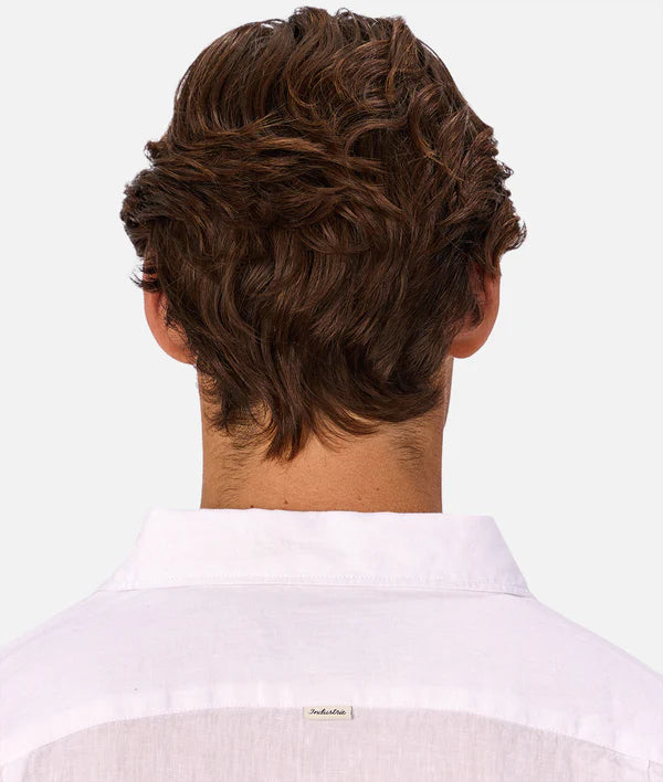 INDUSTRIE - The St Martins Long Sleeve Linen Shirt - Winter White