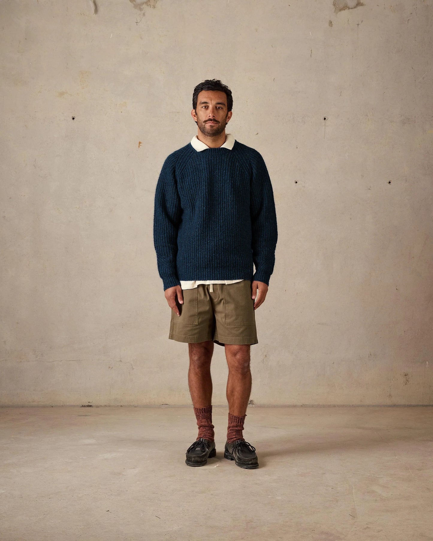 McTAVISH - Fisherman Knit Dark Blue