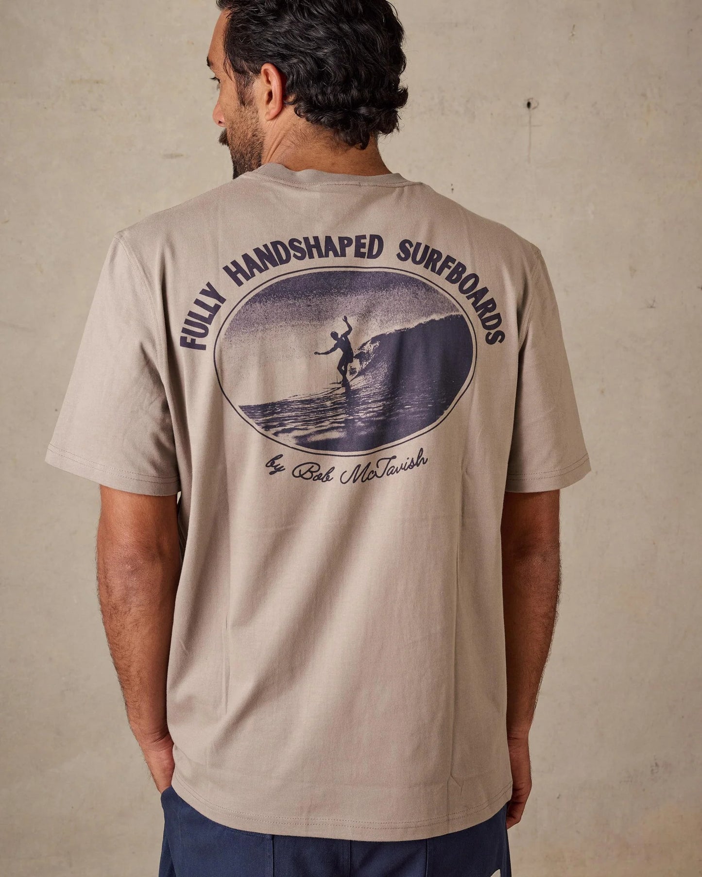 McTAVISH - Fully Hand Shaped Tee - GREY
