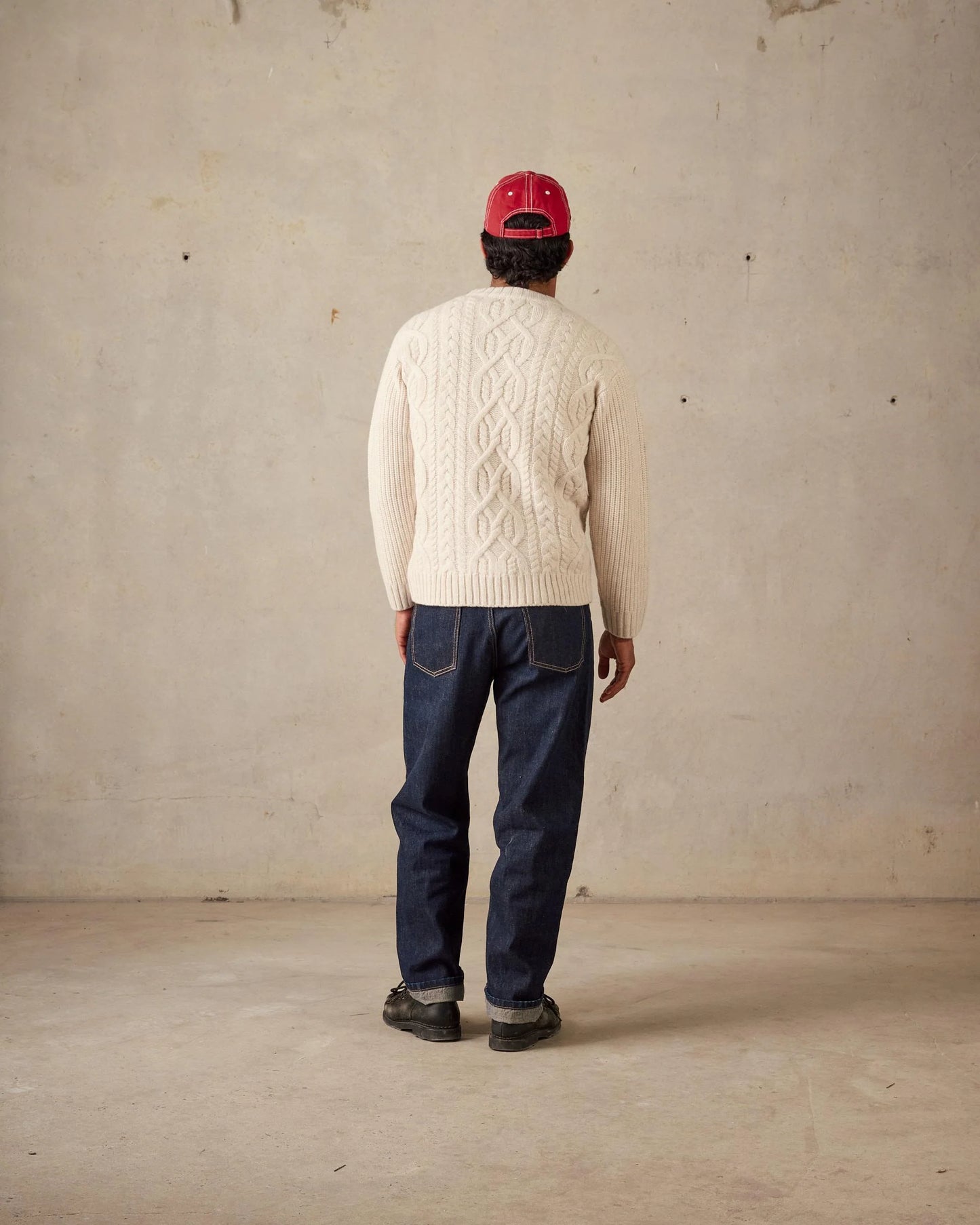 McTAVISH - Celtic Merino Knit - CHALK