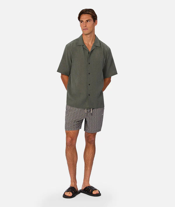 INDUSTRIE - The Savanna Swim Short - Navy / Multi