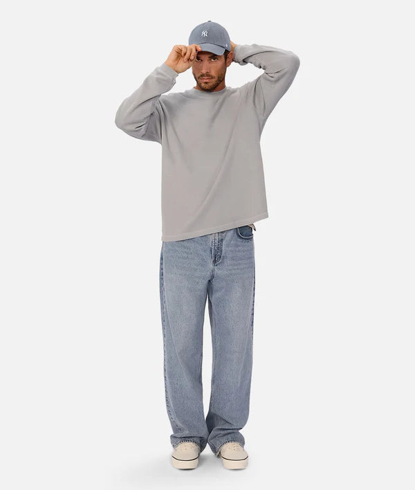 INDUSTIRE - The Marlon L/S Tee - Airforce
