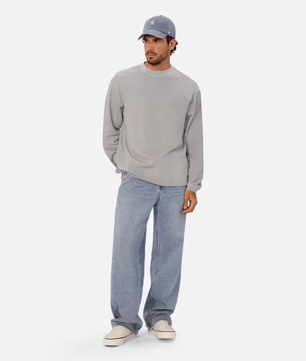 INDUSTIRE - The Marlon L/S Tee - Airforce