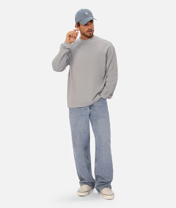 INDUSTIRE - The Marlon L/S Tee - Airforce