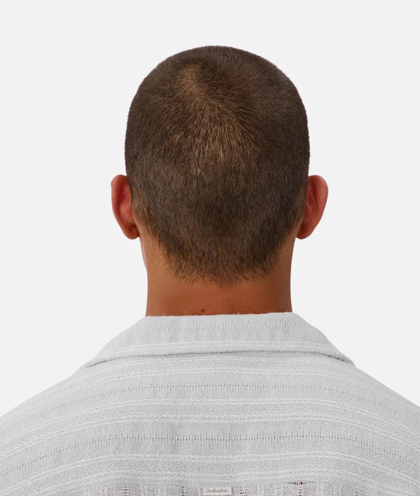 INDUSTRIE - The Modello Short Sleeve Shirt - Silver Blue