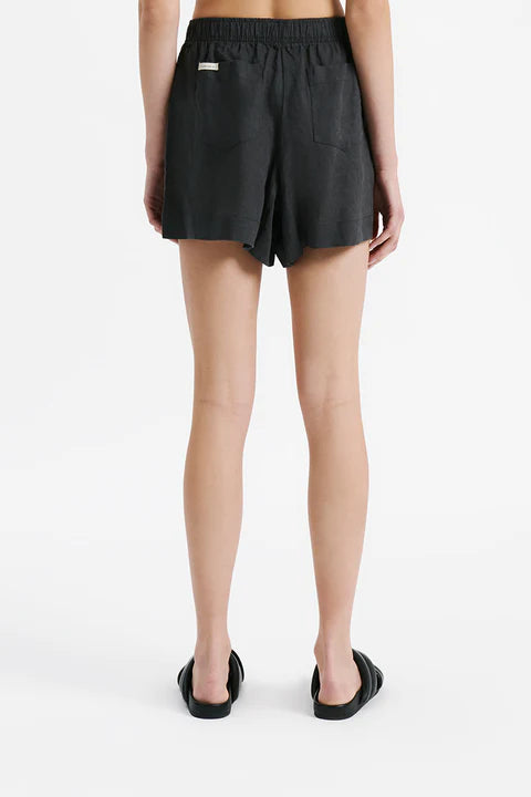 NUDE LUCY - Lounge Linen Short - COAL