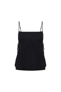 NUDE LUCY - Jaslynn Tencel Top - BLACK