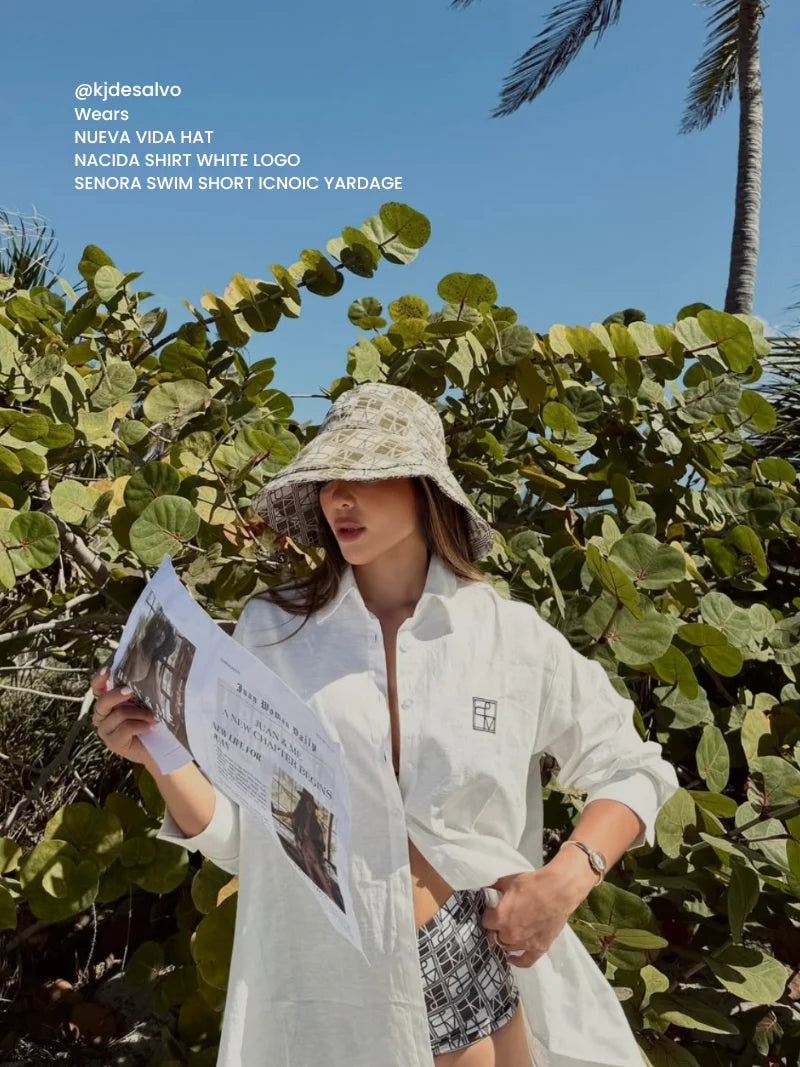 JUAN & ME - Nueva Vida Bucket Hat - Iconic yardage print