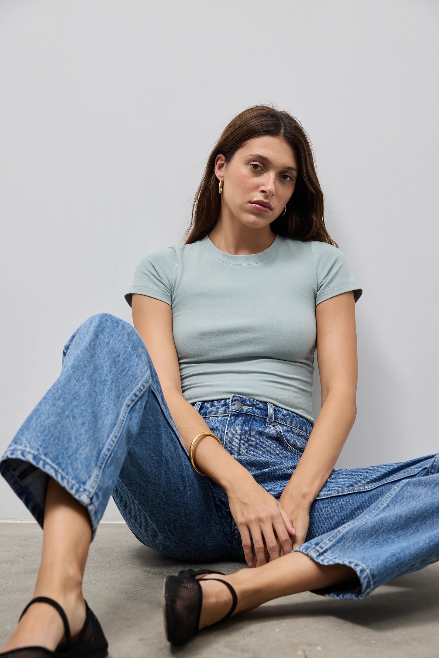 ORTC Evie Fitted T Shirt Seafoam