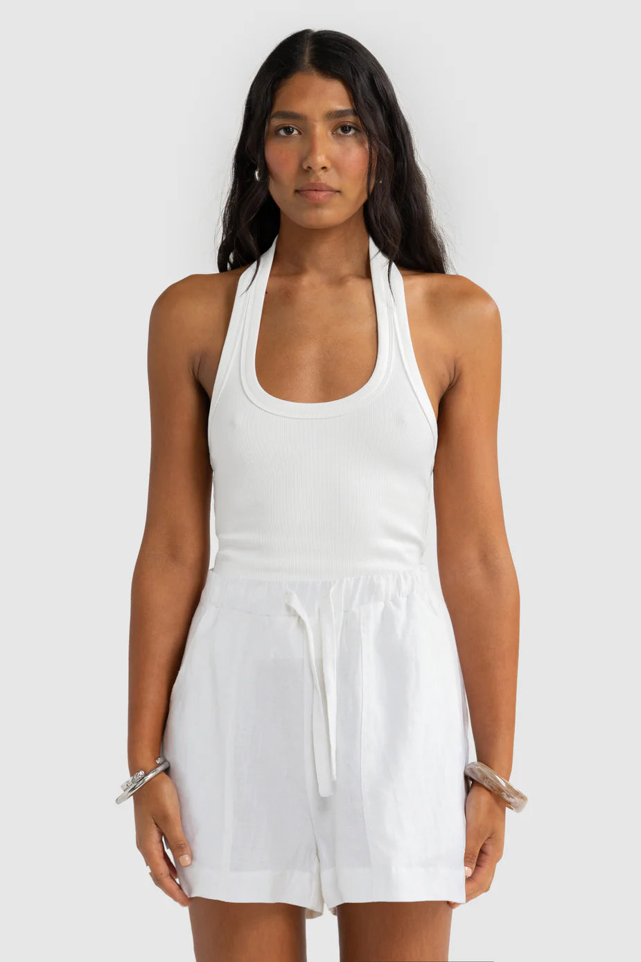 ORTC - Luna Linen Shorts - White