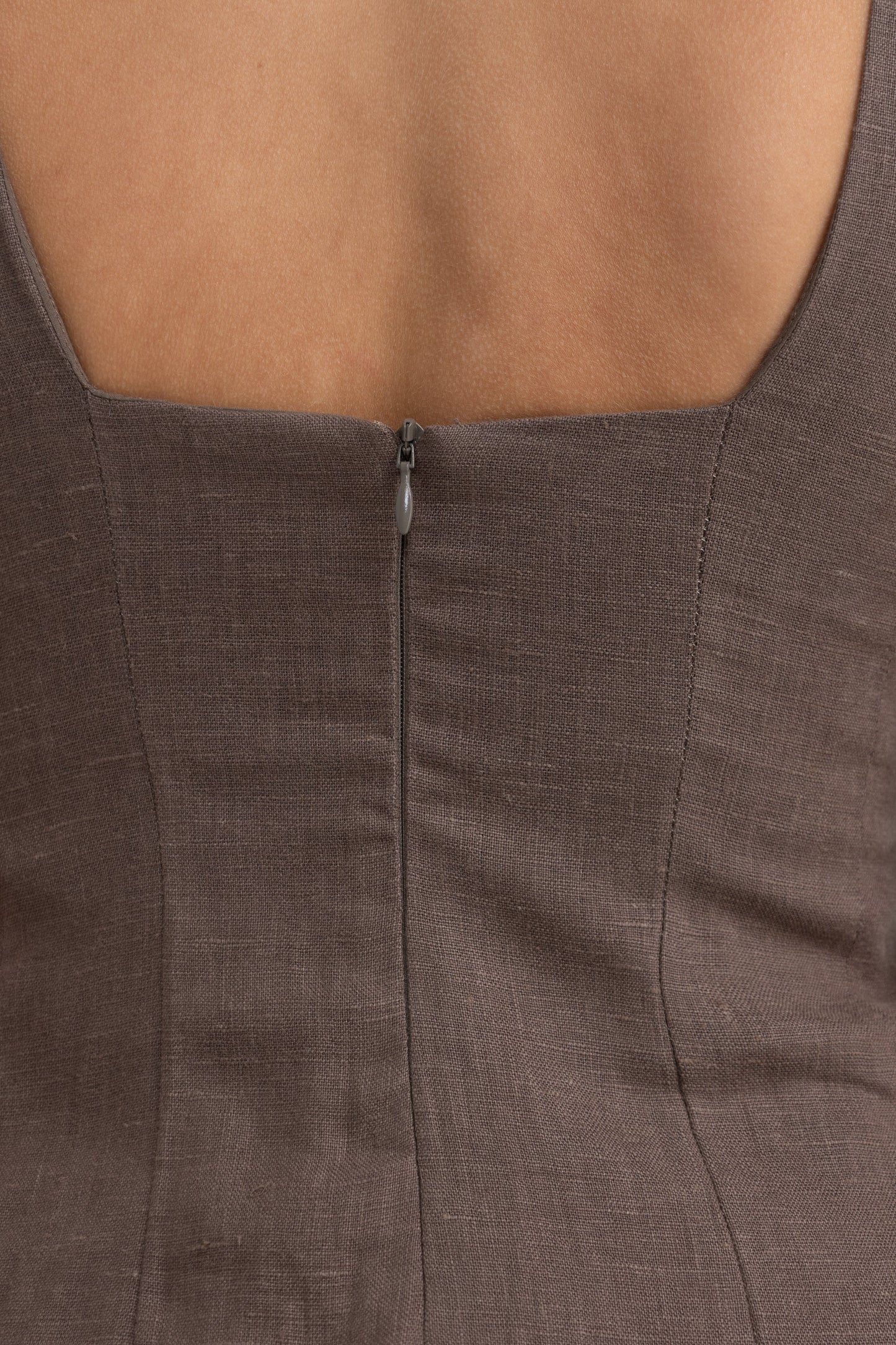 ORTC - Zoey Linen Mini Dress - BARK