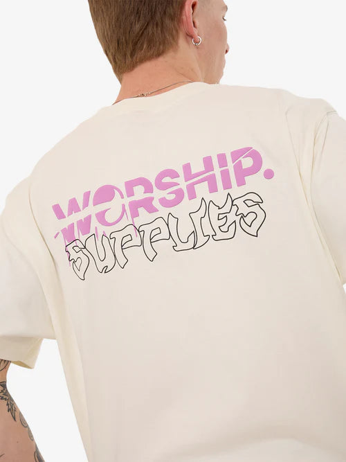 WORSHIP - Slasher Tee - BONE