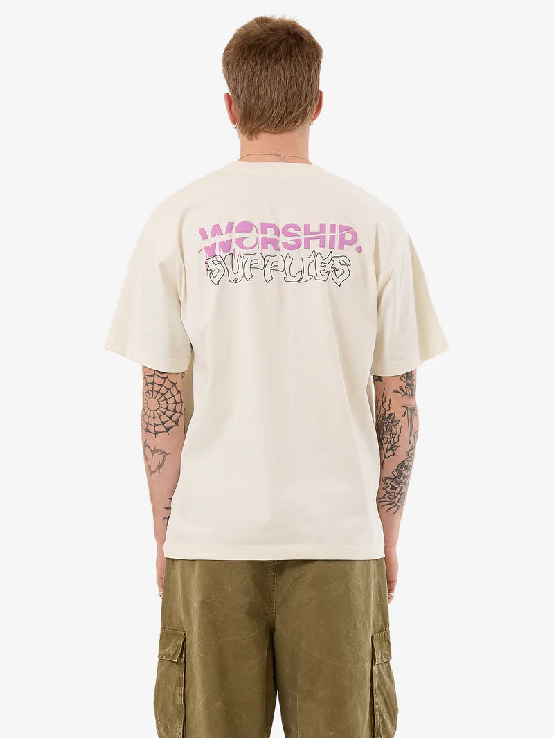 WORSHIP - Slasher Tee - BONE
