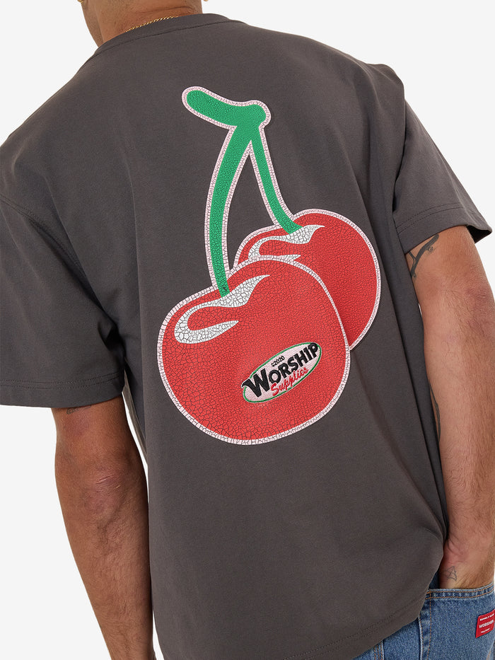 WORSHIP - Glazed And Confused Tee - Worn Black