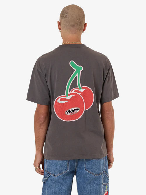 WORSHIP - Glazed And Confused Tee - Worn Black