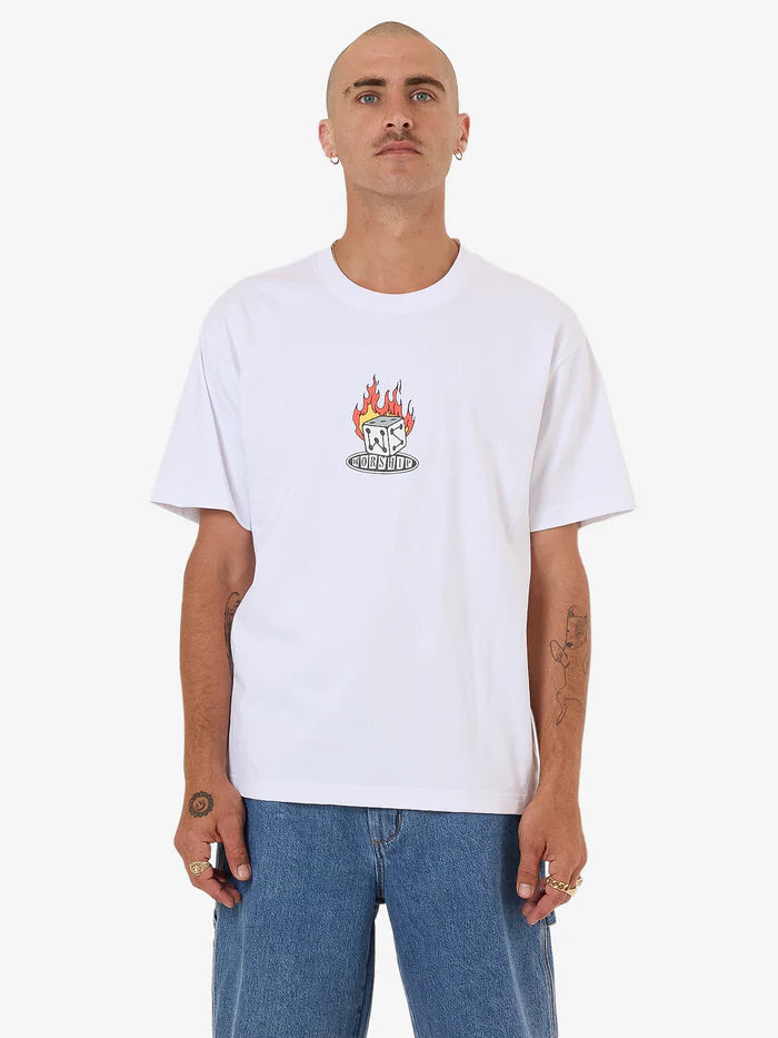 WORSHIP - Snake Eyes Tee - White