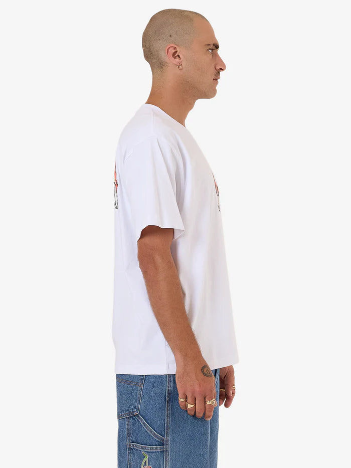 WORSHIP - Snake Eyes Tee - White