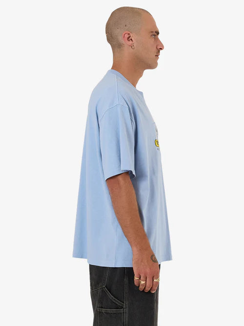 WORSHIP - Home Grown Oversized Tee - Bell Air Blue