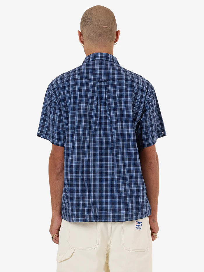WORSHIP - Removal Short Sleeve Shirt - Bell Air Blue