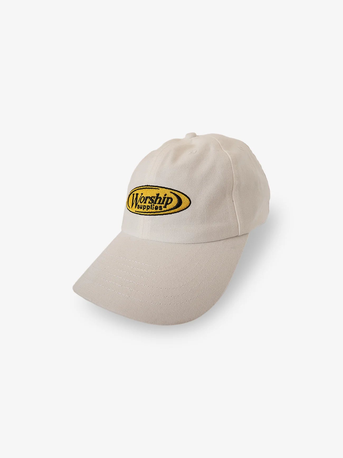 WORSHIP - Overt 6 Panel Dad Hat - Cream