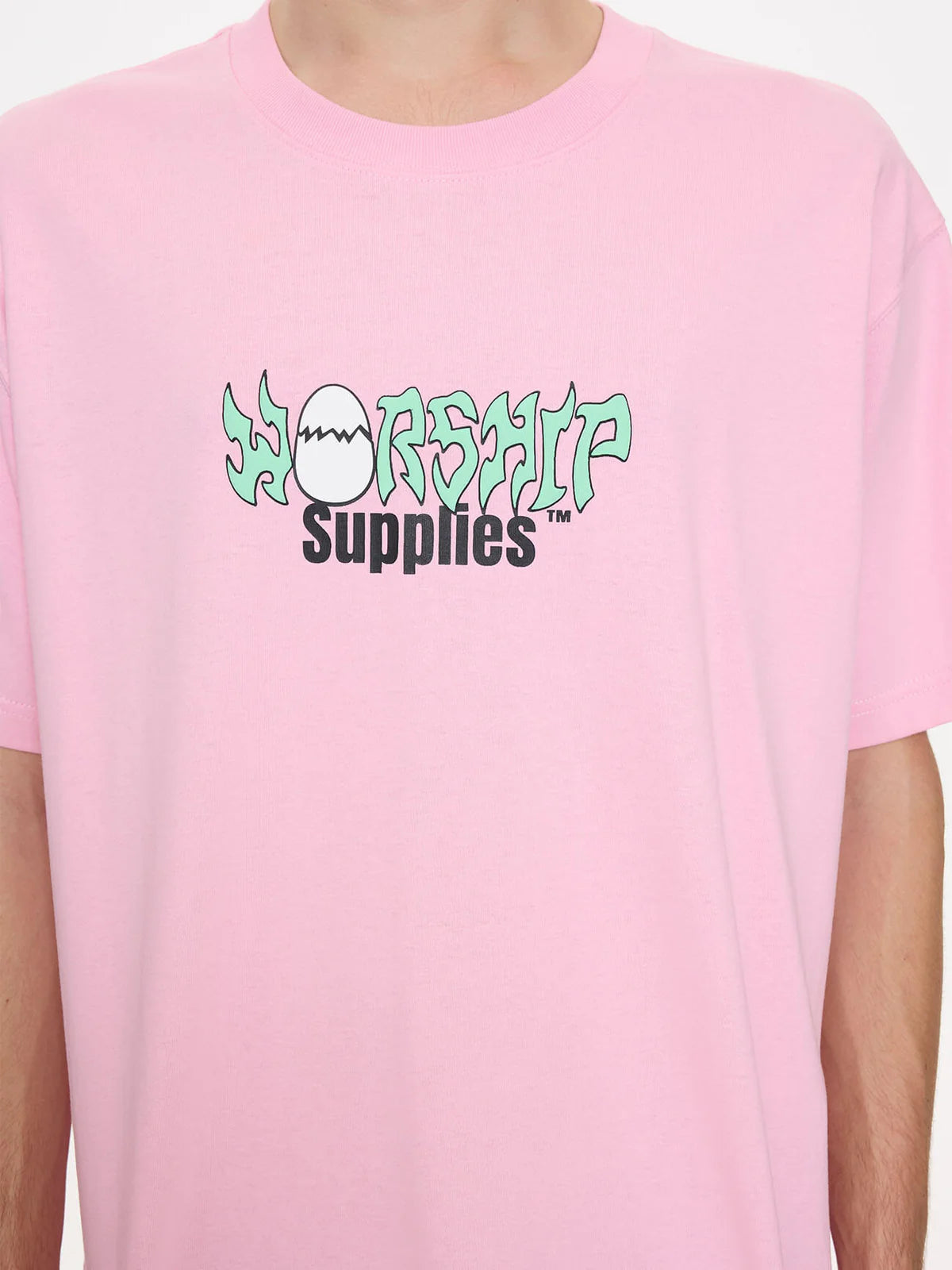 WORSHIP - Scrambled Tee - Flamingo Mens