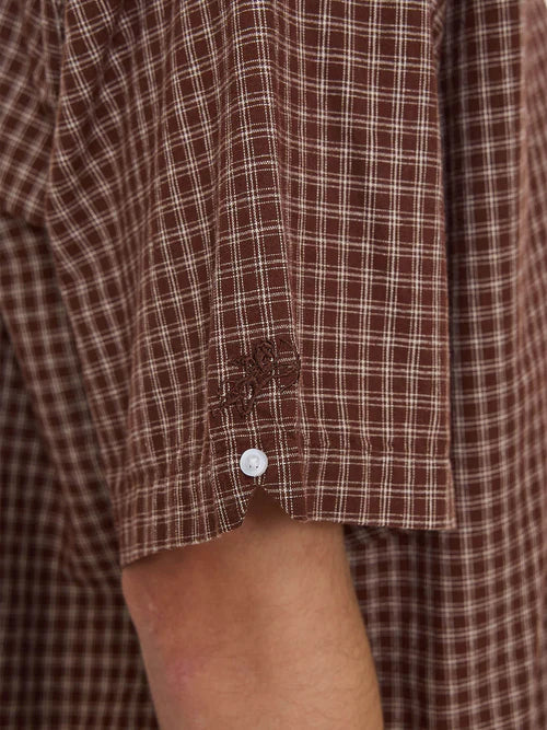 WORSHIP - Cherub Short Sleeve Shirt - Brown