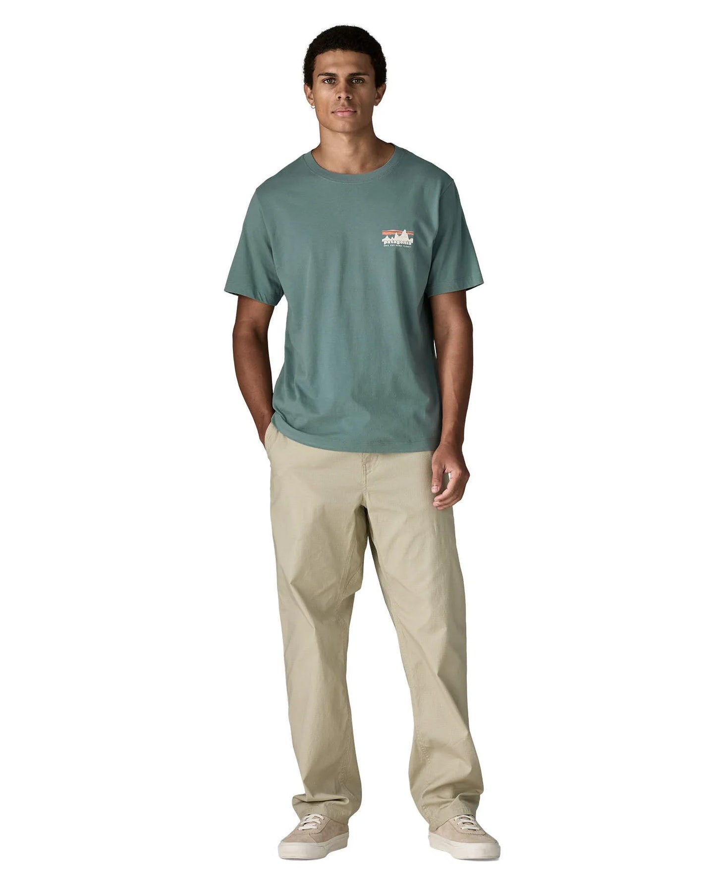 PATAGONIA - Men's '73 Skyline T-Shirt - Blue sage