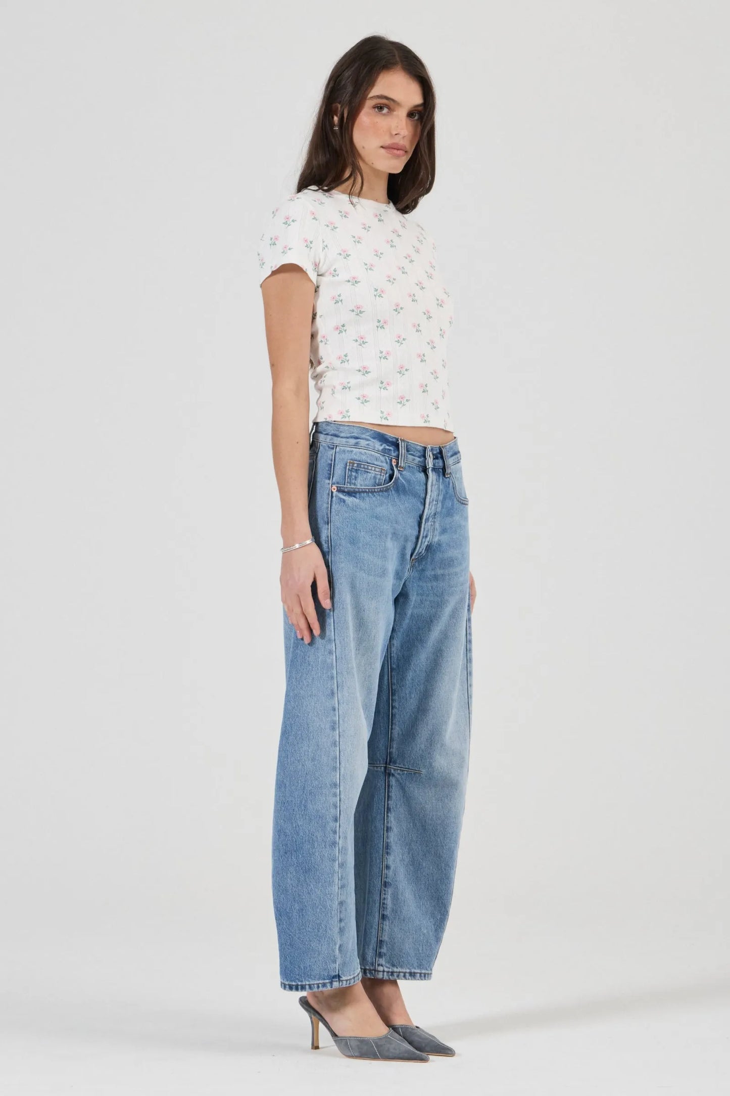 ROLLA'S - Pointelle Classic Tee - Posey