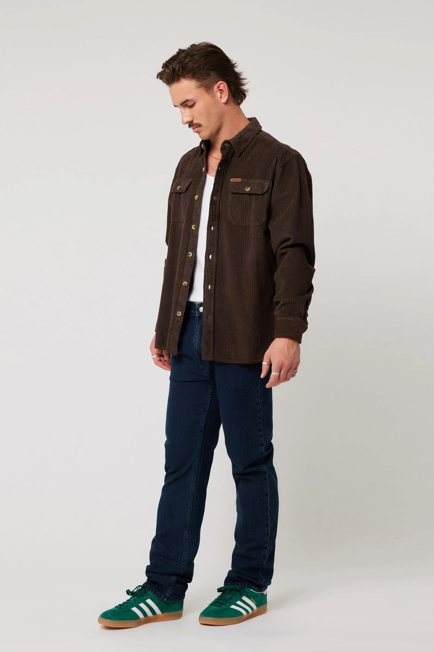ROLLA'S - Trailer Chunky Cord Shirt - Brown