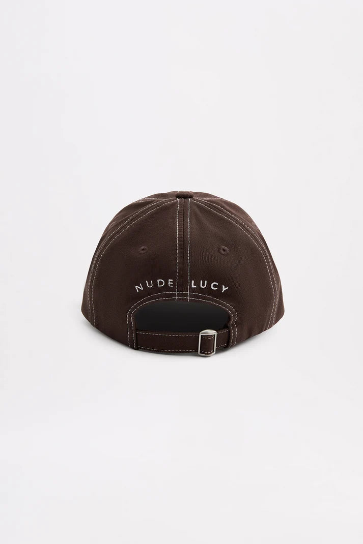 STATUS ANXIETY - Nude Contrast Cap - CHOLOLATE