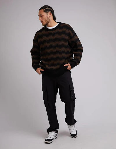 SILENT THEORY - Wave Crew Knit - STRIPE