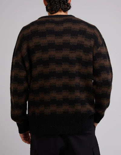 SILENT THEORY - Wave Crew Knit - STRIPE