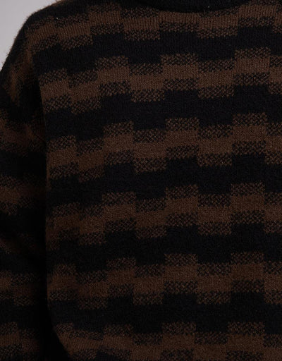 SILENT THEORY - Wave Crew Knit - STRIPE